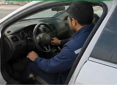 قبل از امداد: بارگیری و مهار چرخ شاسیبلند لوکس در بستان آباد